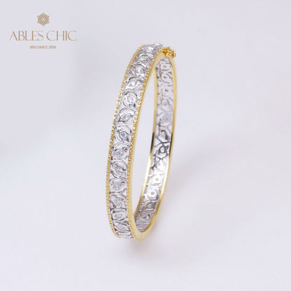 Bracelet Zircon Filigrane Floral 5021