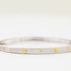 Bracelet de mariée fleurs en tissu 5638