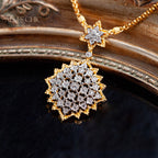 Collier Étoilé Filigrane Nid d'Abeille 5007