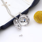 Collier médaillon gravure soyeuse 5321