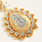 Collier étoilé en forme de larme soyeuse 5109