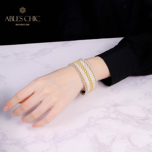 Bracelet étoilé élément en tissu 5076