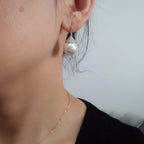 Boucle d'oreille en perles de coquille florale 5785