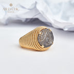 Bague byzantine Helios Coin