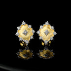 Boucles d'oreilles soyeuses ajourées denses 203734