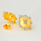 Boucles d'oreilles soyeuses ajourées denses 203734
