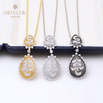 Collier Floral En Filigrane De Dentelle 5340