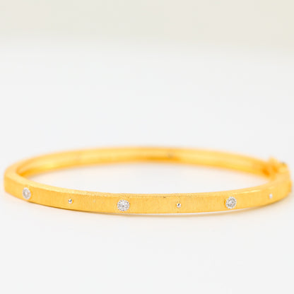 Bracelet Jonc Fleurs En Tissu 5680