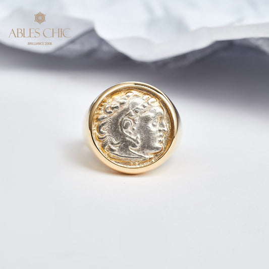 Anneau de pièce de monnaie d’Héraclès byzantin