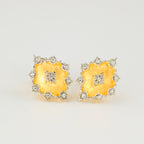 Boucles d'oreilles soyeuses ajourées denses 203734