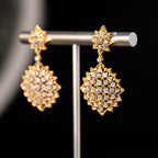 Boucles d'oreilles ajourées en dentelle étoilée 5006