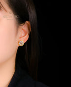 Boucles D'oreilles Fleur Fretworks Dense 5298