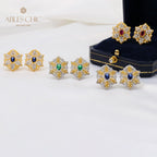 Boucles d'oreilles bourgeons de fleurs en filigrane 5623