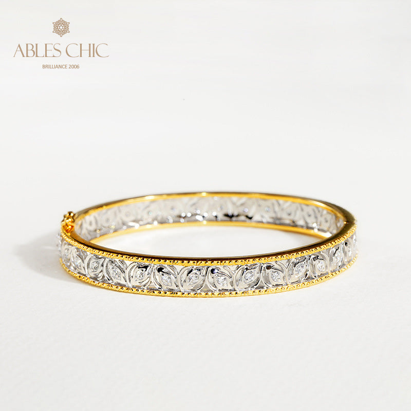 Bracelet Zircon Filigrane Floral 5021