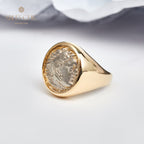 Anneau de pièce de monnaie d’Héraclès byzantin