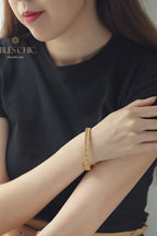 Bracelet soyeux élément en tissu 203588