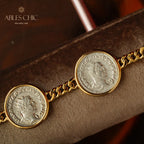 Bracelet de pièces de monnaie de l’empereur byzantin