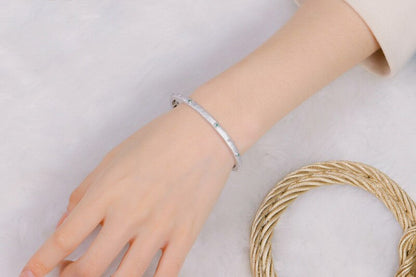 Bracelet étoiles en tissu CZ 5639