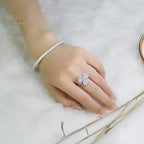 Bracelet jonc ovale soyeux 5345