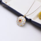 Pendentif médaillon vintage Gem Star 5318