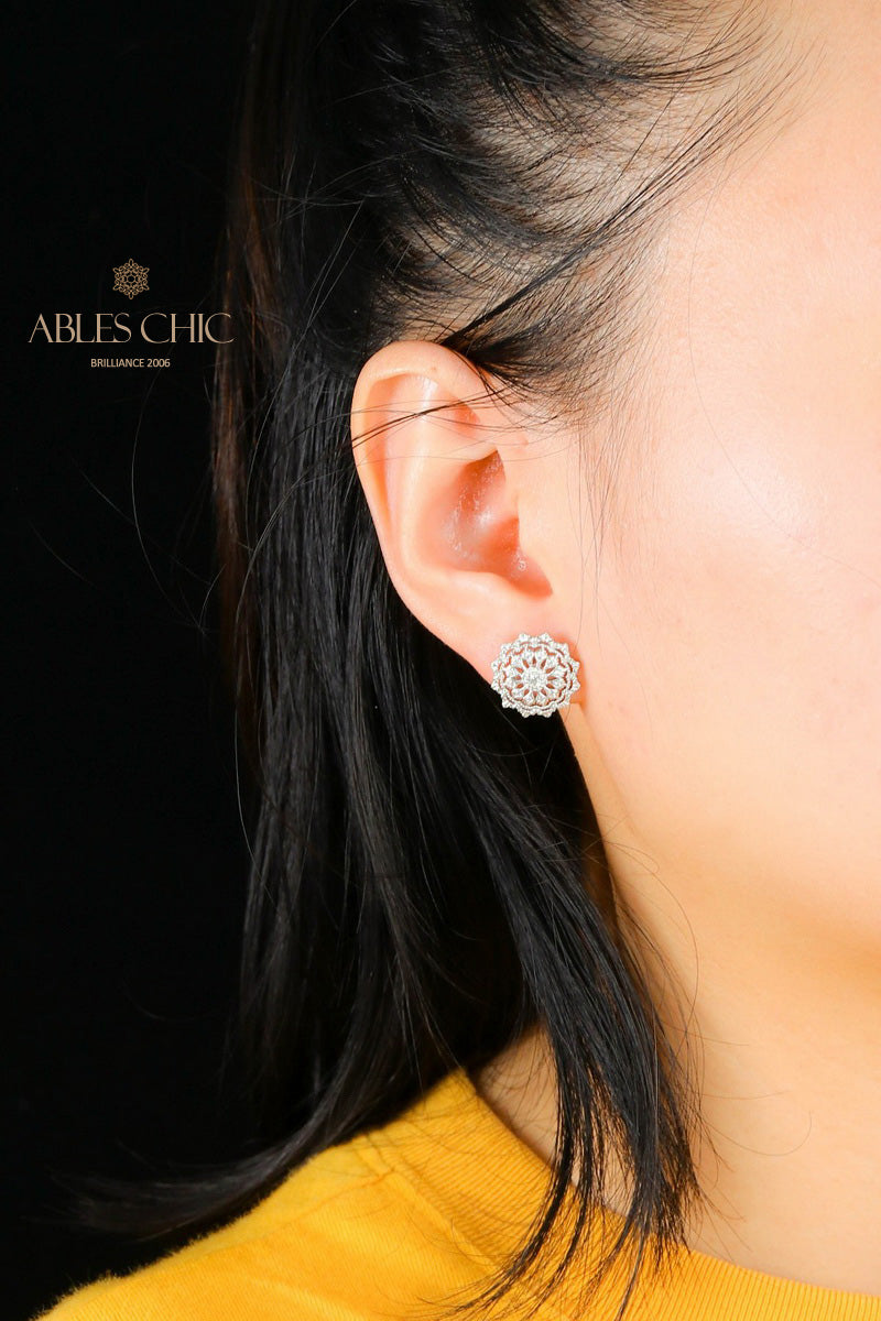 Boucles d'oreilles tempérament floral étoilé 5537