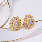 Boucles d'oreilles fleurs ajourées 5263