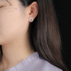 Boucles d'oreilles en filigrane de trèfles emblématiques 5535