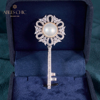 Pendentif à breloque clé en perles Mabe 6008