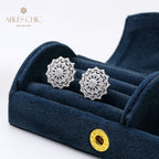 Boucles d'oreilles tempérament floral étoilé 5537