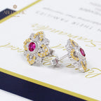 Boucles d'oreilles en filigrane de trèfles emblématiques 5535