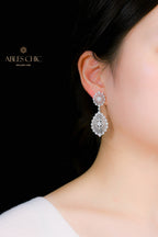 Boucles d'Oreilles Aérées Dentelle Nid d'Abeille 5115