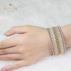 Bracelet étoilé élément en tissu 5076