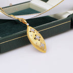 Pendentif fleur de trèfle en tissu 5281