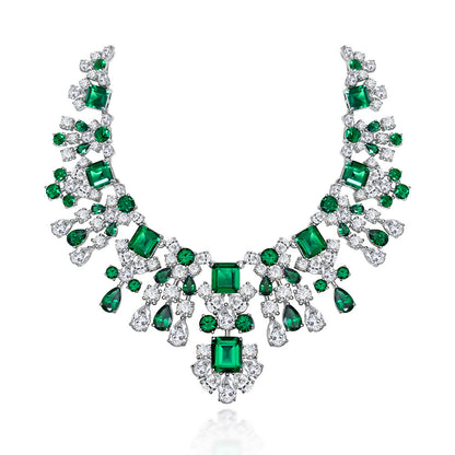 Collier de mariées émeraude Chanderlier P0633