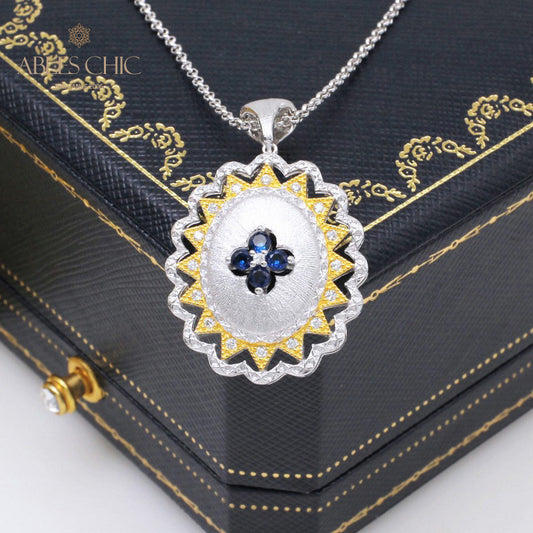 Pendentif Gemme Fleur Soyeuse 5419
