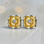 Boucles d'oreilles pétales soyeux 6020