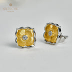 Boucles d'oreilles pétales soyeux 6020