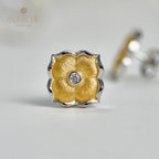 Boucles d'oreilles pétales soyeux 6020