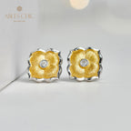 Boucles d'oreilles pétales soyeux 6020