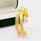 Boucles d'oreilles créoles étoiles en soie 5482