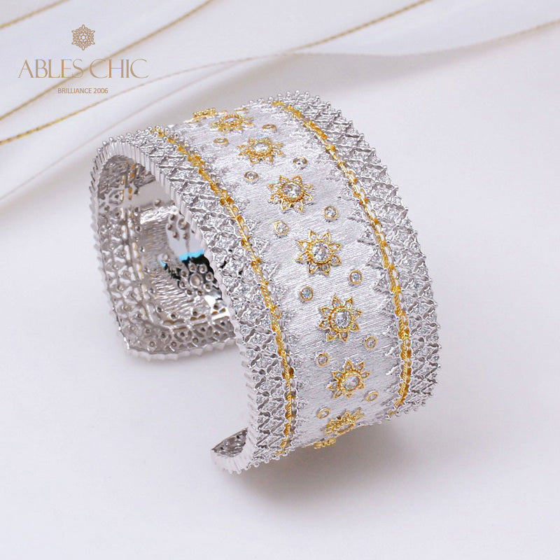 Bracelet floral traditionnel en soie 5221