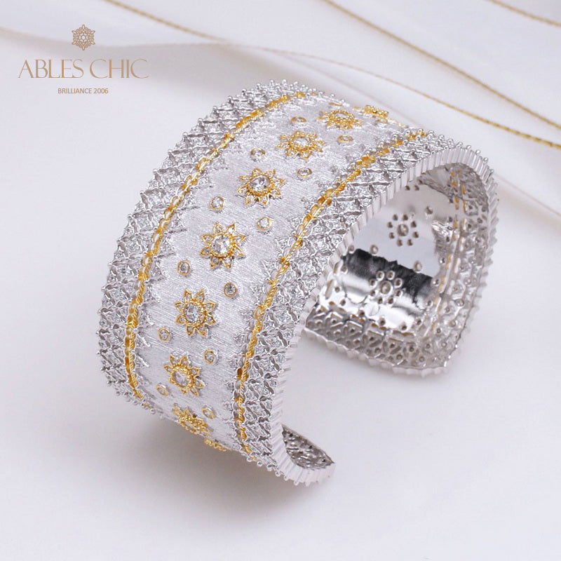 Bracelet floral traditionnel en soie 5221