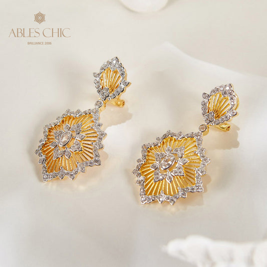 Boucles d'oreilles lustre floral 6138