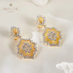 Boucles d'oreilles lustre floral 6138