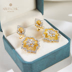 Boucles d'oreilles lustre floral 6138