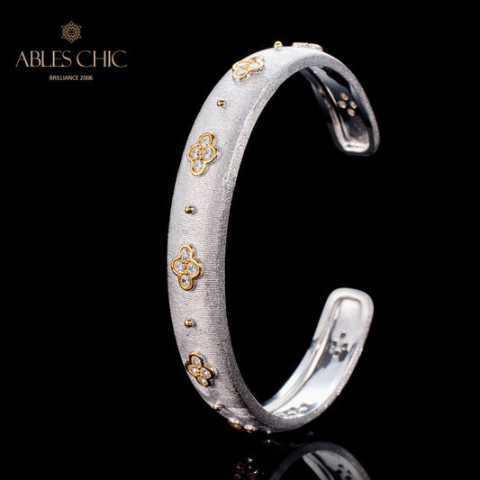 Bracelet Trèfles CZ 6107