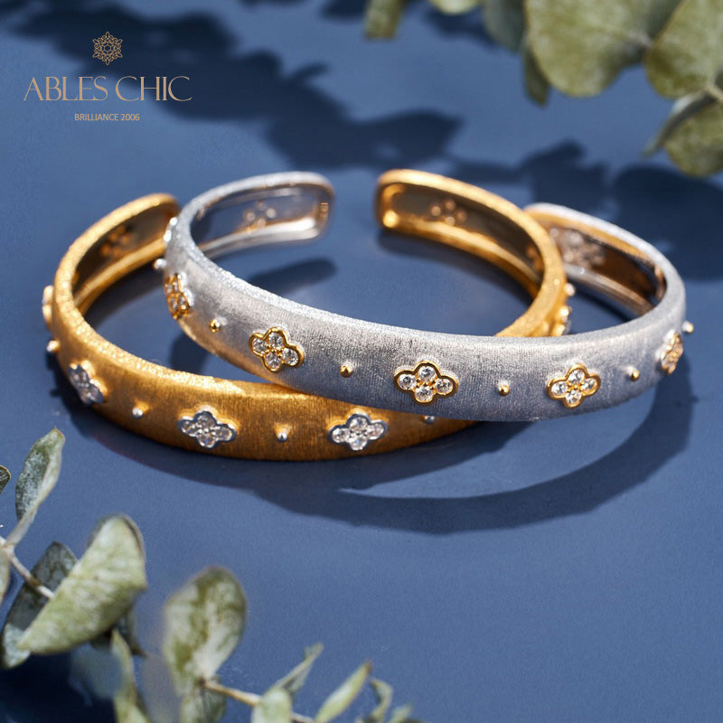 Bracelet Trèfles CZ 6107