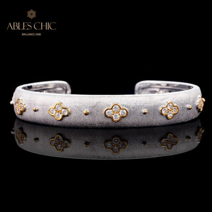 Bracelet Trèfles CZ 6107