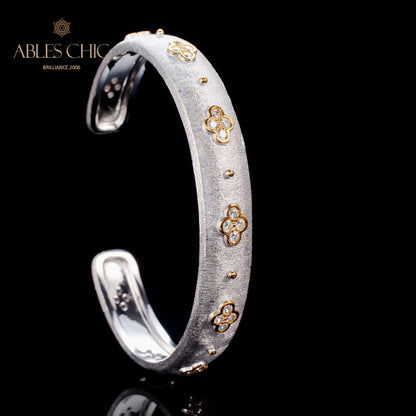 Bracelet Trèfles CZ 6107