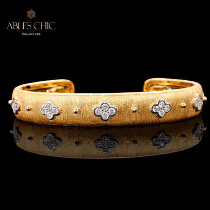 Bracelet Trèfles CZ 6107